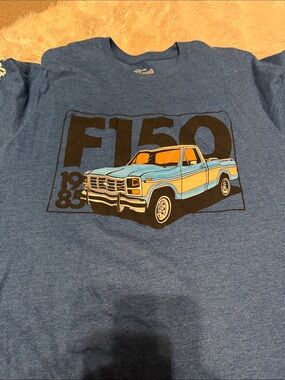 Ford Blue Graphic Tee with Yellow and Orange Truck